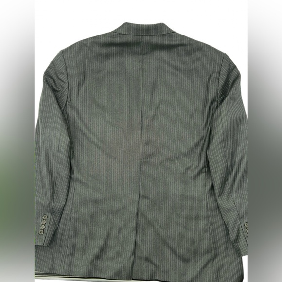 Lauren Ralph Lauren 2 Piece Wool Suit 42R Gray Pinstripe Blazer Pants 38W 30L - Picture 5 of 16